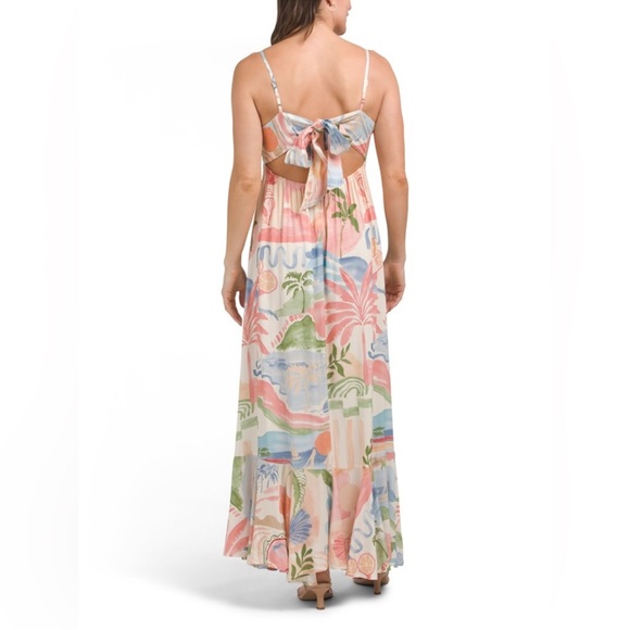 Anthropologie Paper Hearts Aztec sunrise maxi dress - Picture 3 of 6